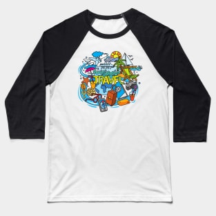 Travel Lover Baseball T-Shirt